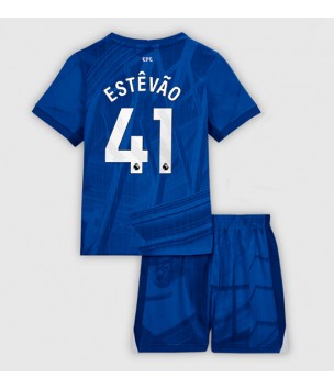 Billiga Chelsea Estevao Willian #41 Hemmatröja Barn 2025-26 Kortärmad (+ Korta byxor)